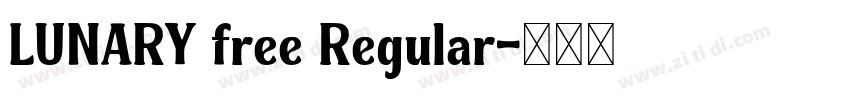 LUNARY free Regular字体转换